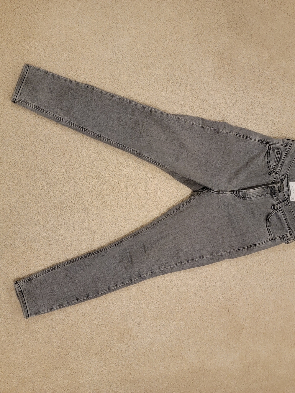 Topshop Light Gray Skinny Jeans